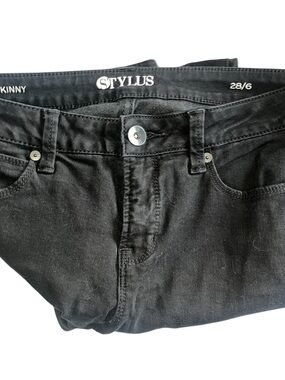 STYLUS Black Skinny Jeans